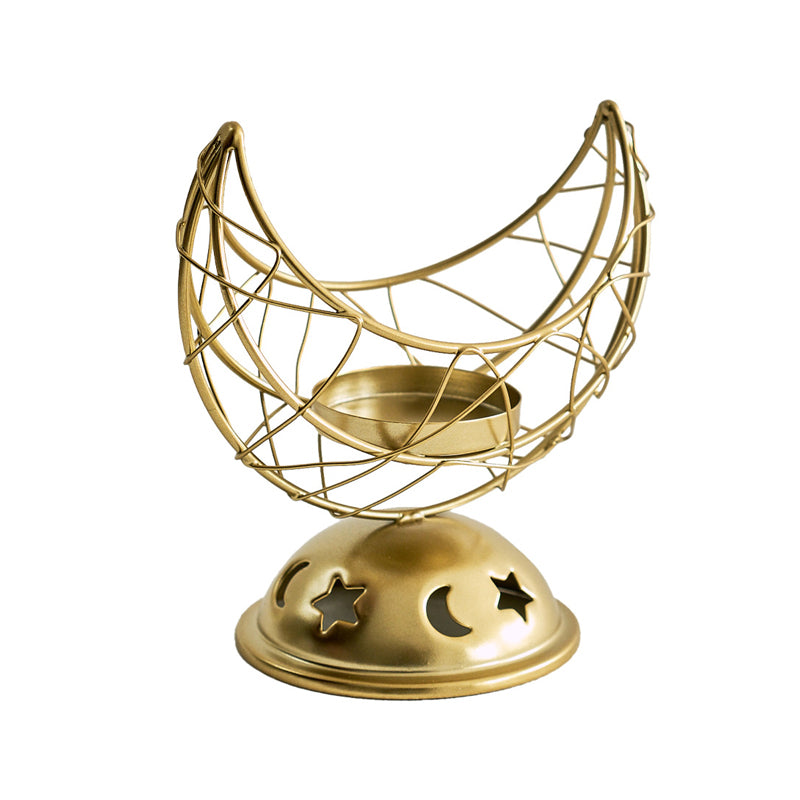 Yueya Metal Incense Burner ¨C Black and Gold Candle Ornament