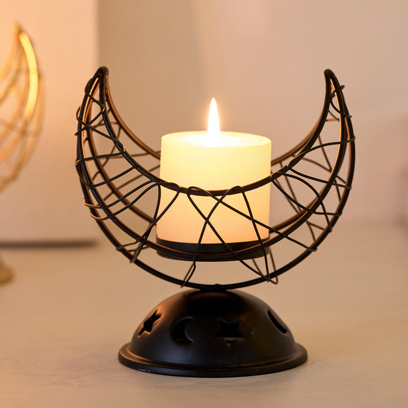 Yueya Metal Incense Burner ¨C Black and Gold Candle Ornament