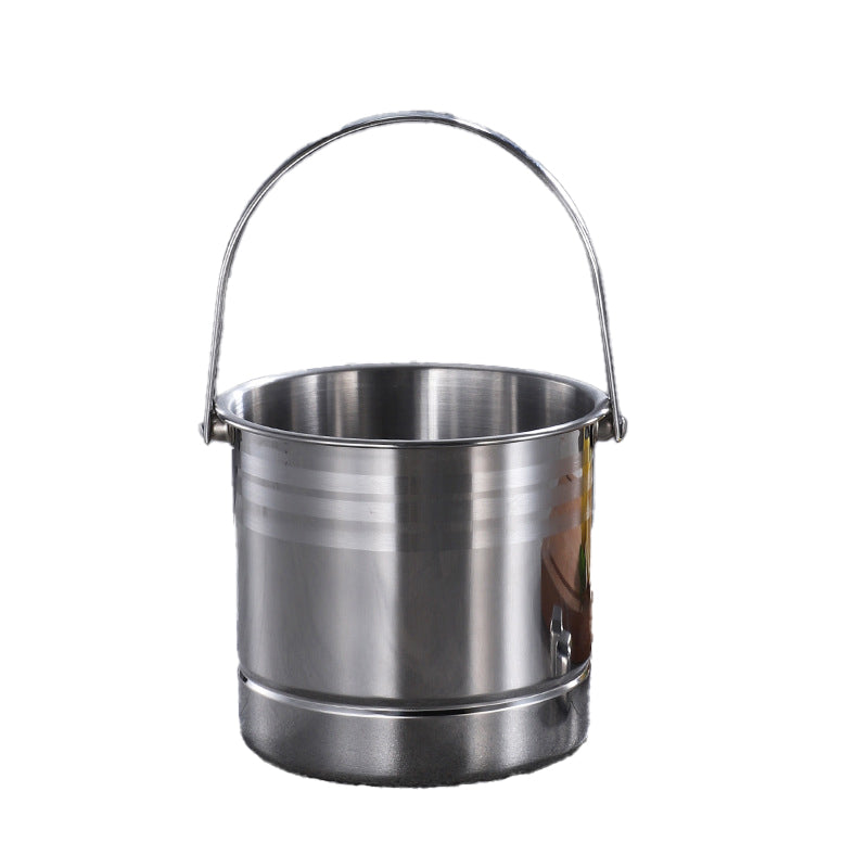 Stainless Steel Ice Bucket ¨C Portable Small Ice Bucket for Chilling Ice Cubes
