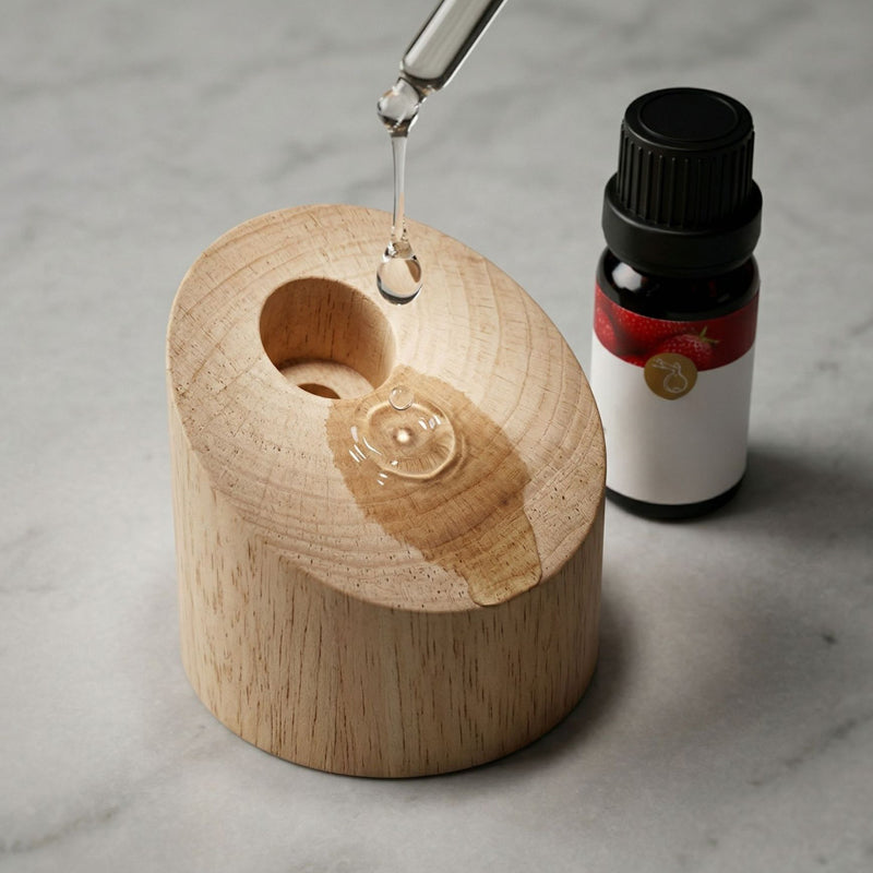 Aromatherapy essential oil humidifier with water-soluble fragrance diffusion stone