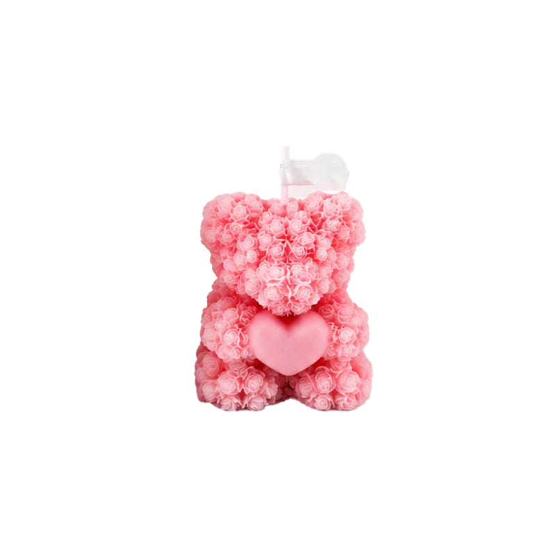 Rose Bear Scented Candle Decorative Piece