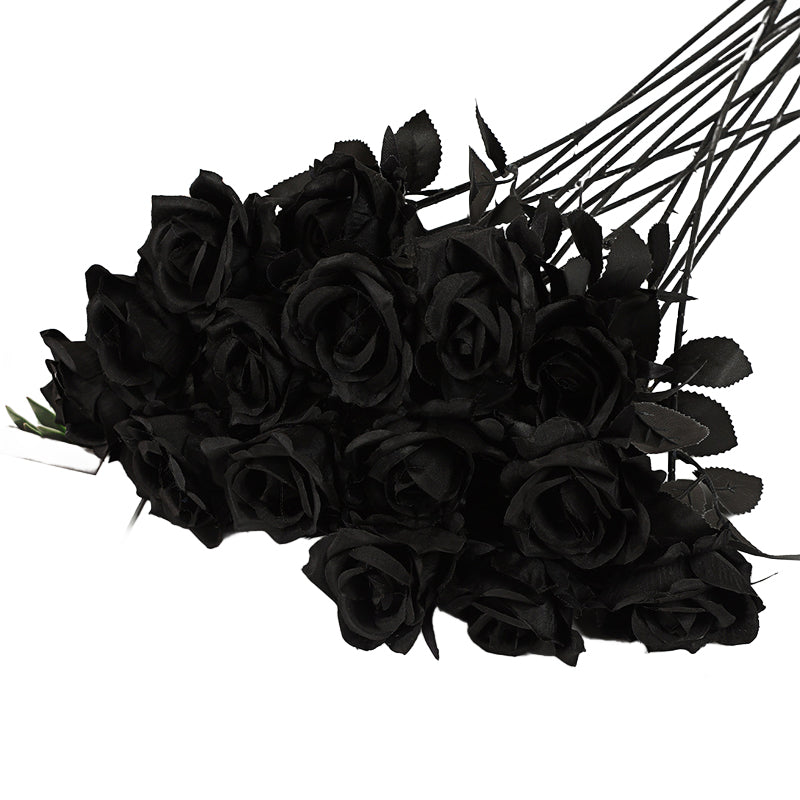 Simulated pearl rose bouquet of preserved flowers