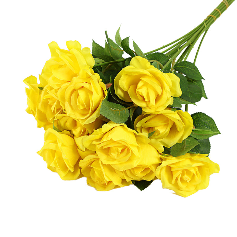 Simulated pearl rose bouquet of preserved flowers