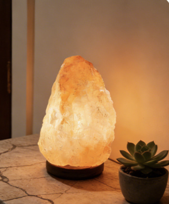 Himalayan Salt Lamp Mineral Pink Rock Lamp