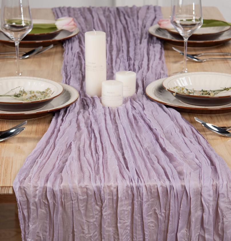 Bali Yarn Table Runner Light Luxury High-End Mid-Century Twist Tablecloth Wedding Party Decoration