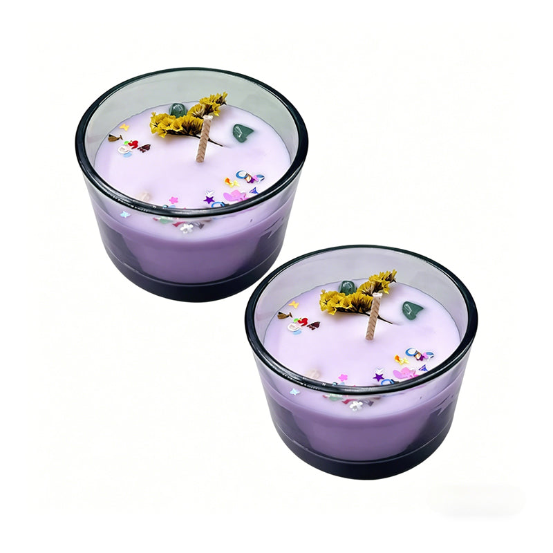 Forest-inspired ambient plant essential oil candle