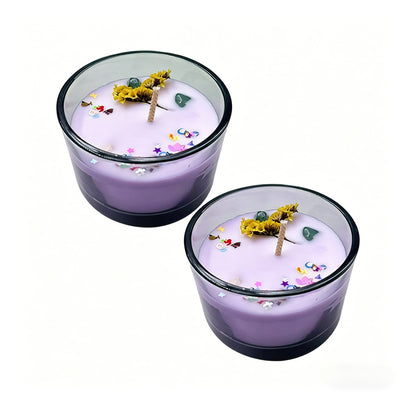 Forest-inspired ambient plant essential oil candle