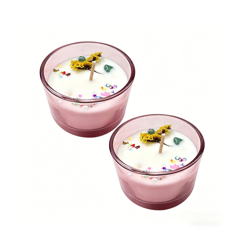 Forest-inspired ambient plant essential oil candle