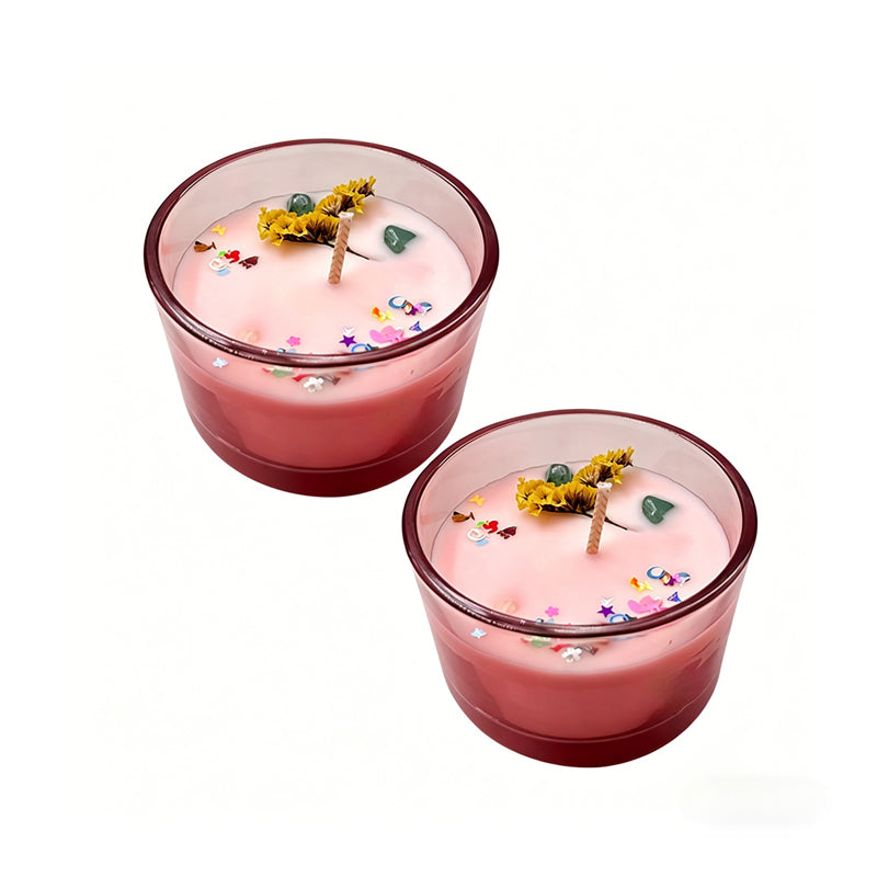 Forest-inspired ambient plant essential oil candle