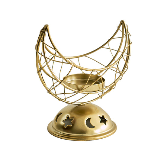 Yueya Metal Incense Burner ¨C Black and Gold Candle Ornament