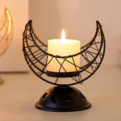 Yueya Metal Incense Burner ¨C Black and Gold Candle Ornament