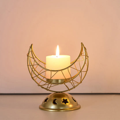Yueya Metal Incense Burner ¨C Black and Gold Candle Ornament