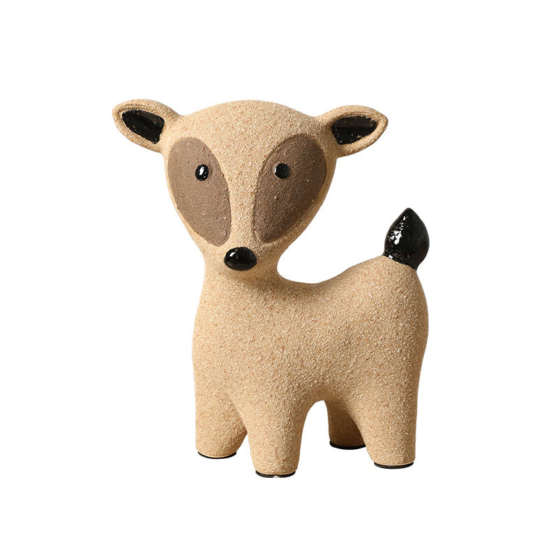Modern abstract animal-themed ceramic decorative piece