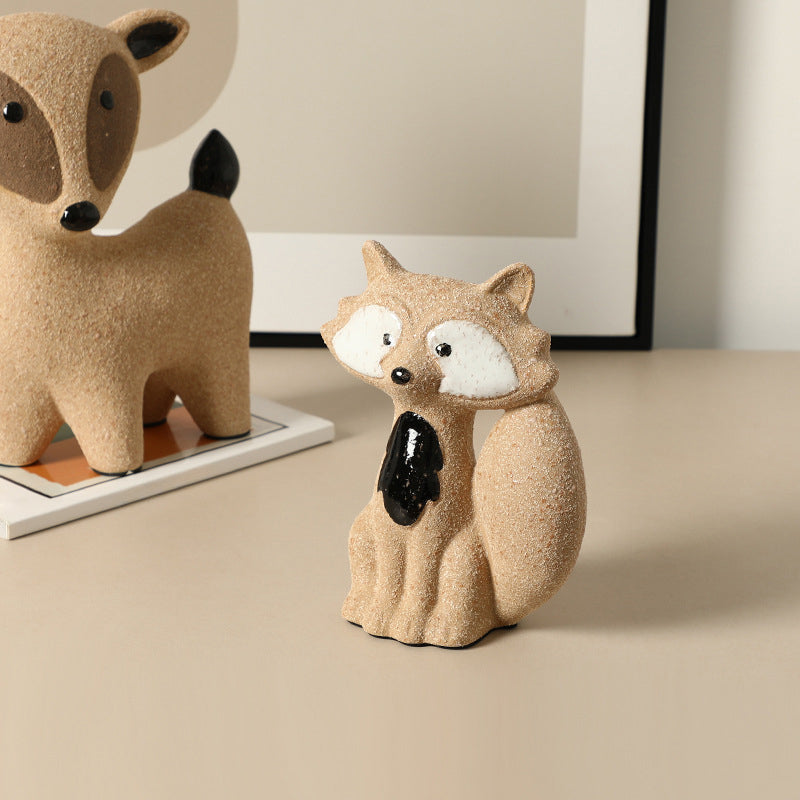 Modern abstract animal-themed ceramic decorative piece
