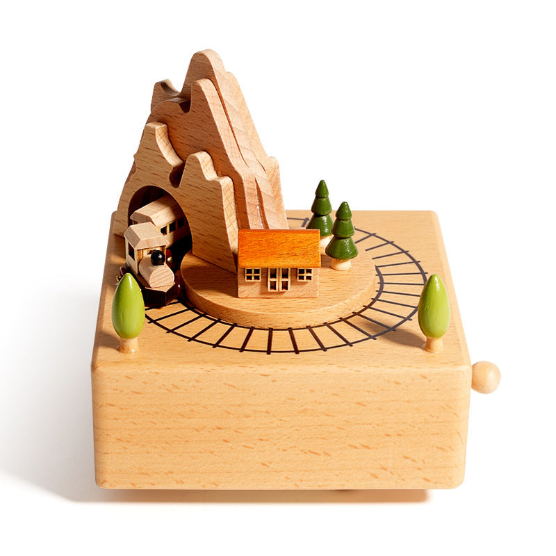 Carved Wooden Creative Music Box