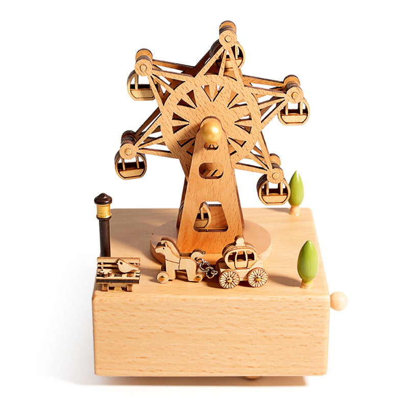 Carved Wooden Creative Music Box