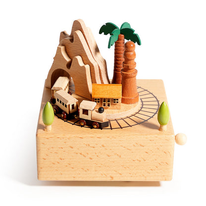 Carved Wooden Creative Music Box