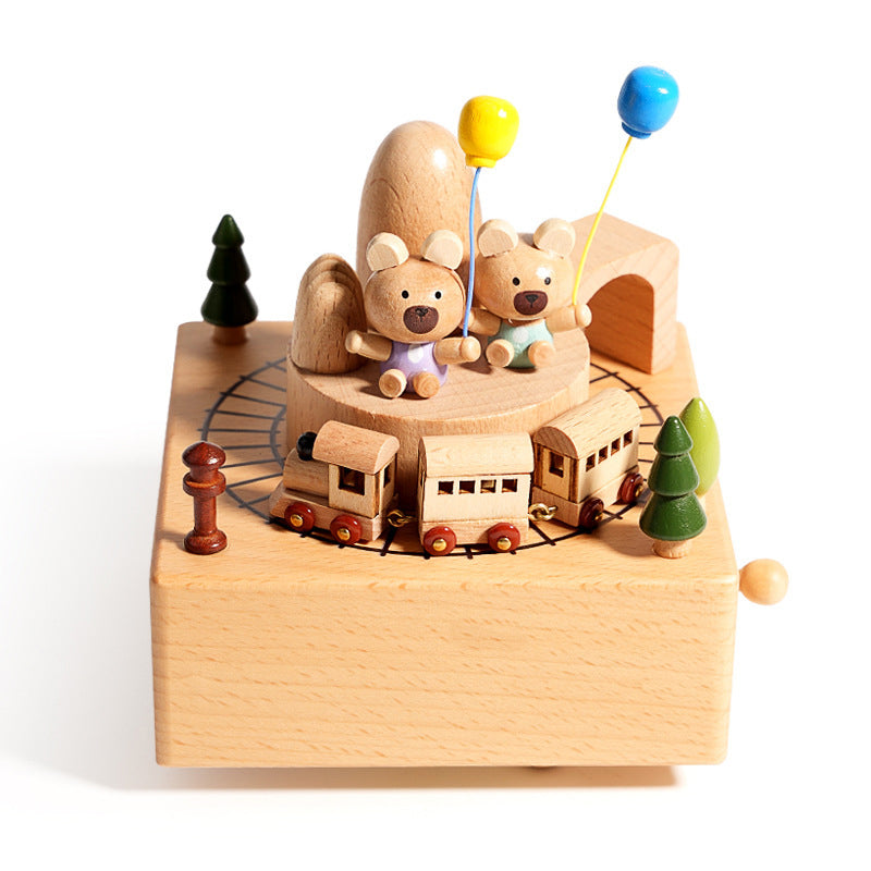 Carved Wooden Creative Music Box