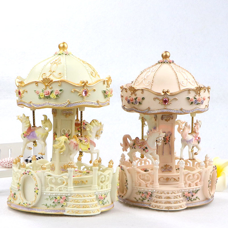 Rotating Carousel Music Box / Octave Box