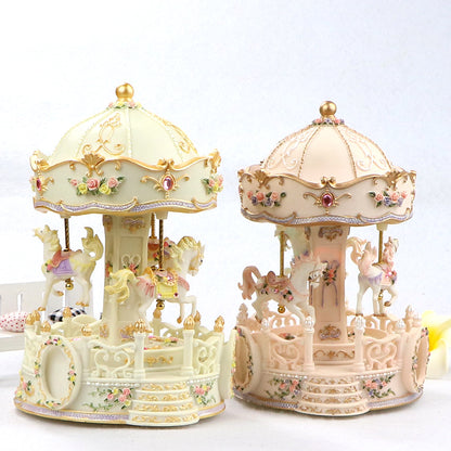 Rotating Carousel Music Box / Octave Box