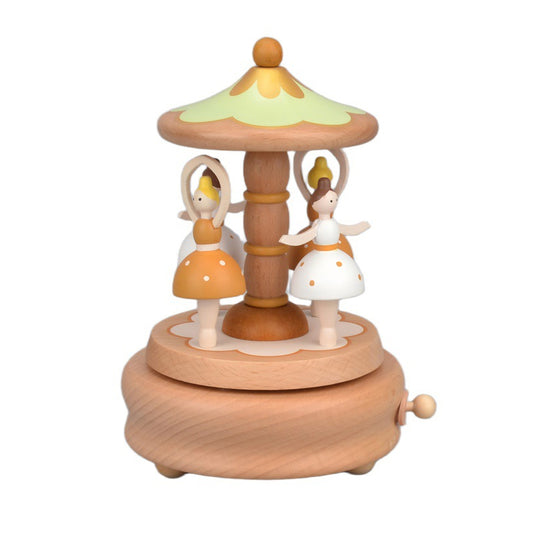 Wooden Music Box, Carousel, Castle in the Sky, Music Box