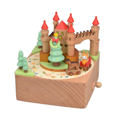 Wooden Music Box, Carousel, Castle in the Sky, Music Box