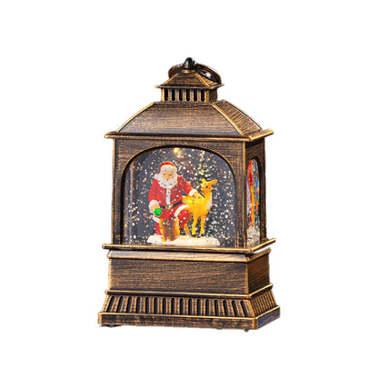 Christmas Snowfall Music Box, Wind Lantern, Musical Box Ornament, and Night Lamp