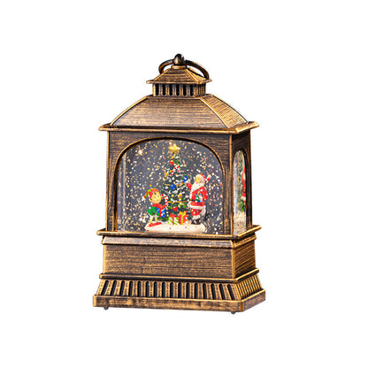Christmas Snowfall Music Box, Wind Lantern, Musical Box Ornament, and Night Lamp