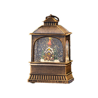Christmas Snowfall Music Box, Wind Lantern, Musical Box Ornament, and Night Lamp