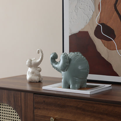 Modern Abstract & Playful Elephant Ceramic Decorative Small Ornament