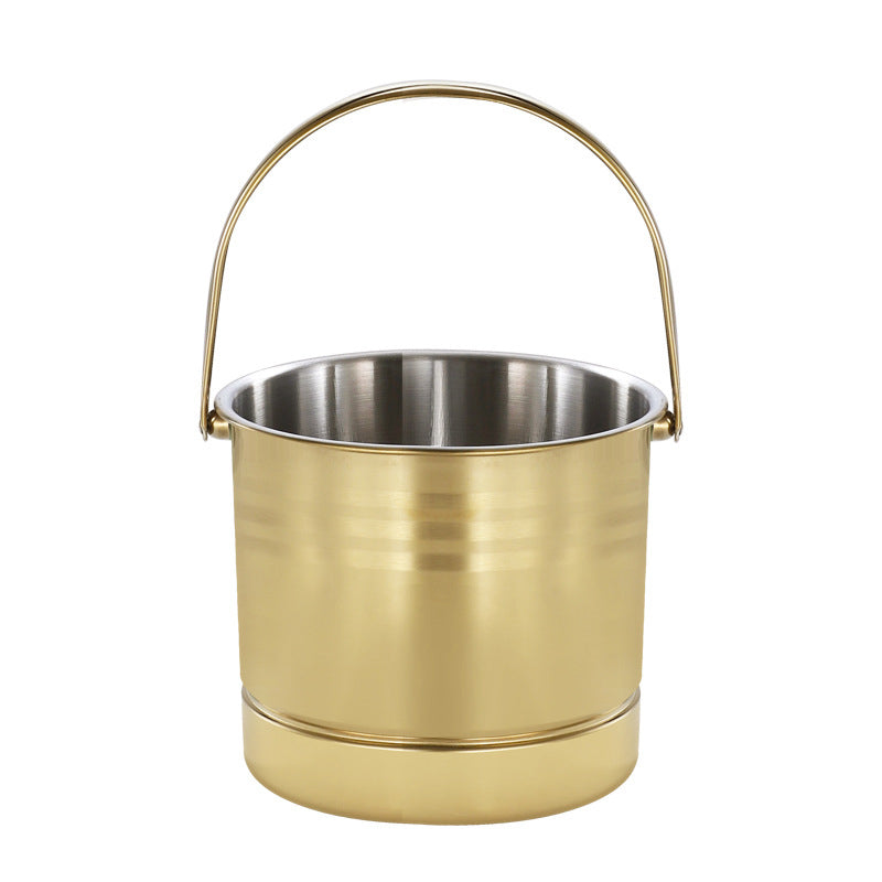 Stainless Steel Ice Bucket ¨C Portable Small Ice Bucket for Chilling Ice Cubes