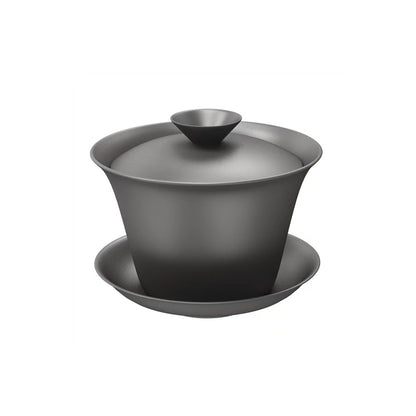 High-quality portable travel tea brewing set with antibacterial tea bowls and cups