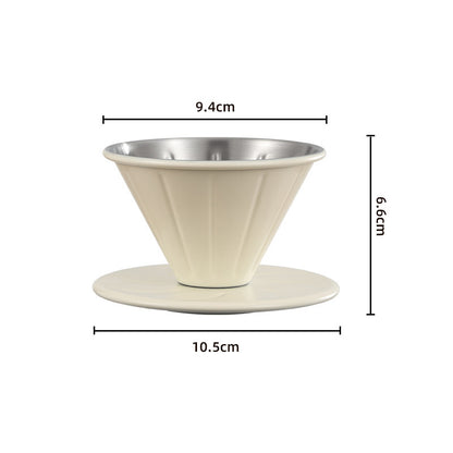 Stainless steel filter coffee funnel