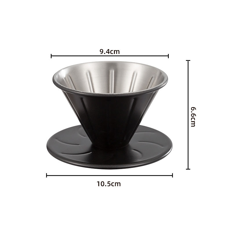 Stainless steel filter coffee funnel