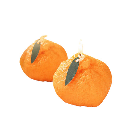 Handcrafted Creative Shaped Tangerine Candle