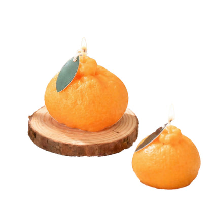 Handcrafted Creative Shaped Tangerine Candle