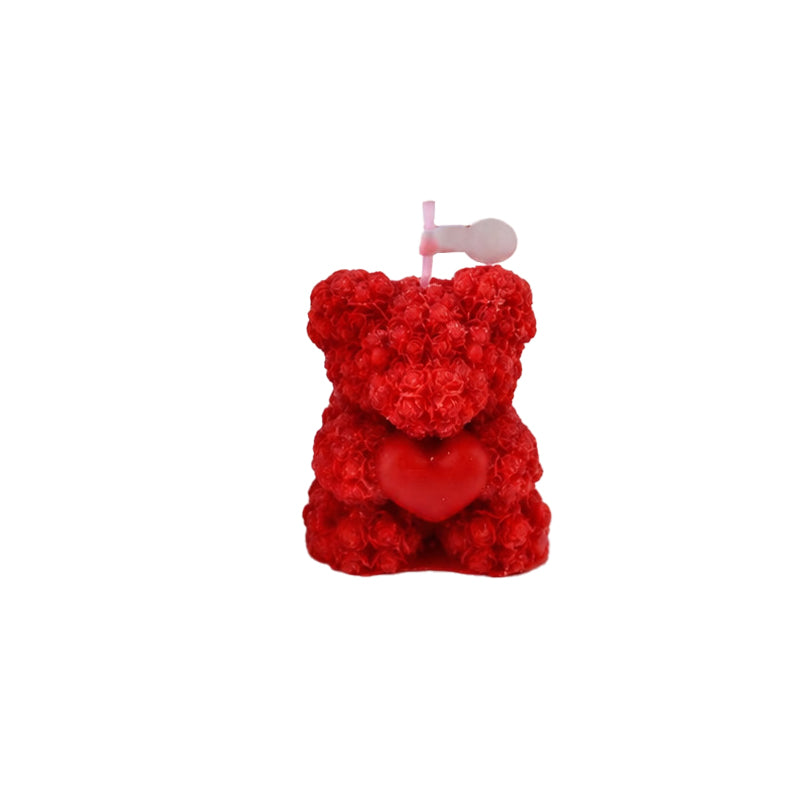 Rose Bear Scented Candle Decorative Piece