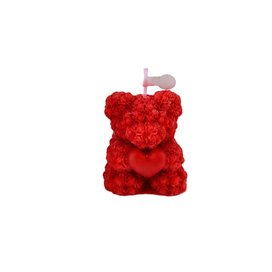 Rose Bear Scented Candle Decorative Piece