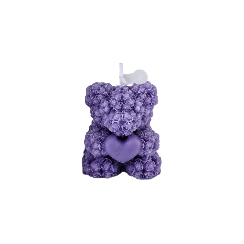 Rose Bear Scented Candle Decorative Piece