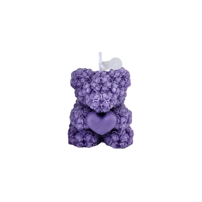 Rose Bear Scented Candle Decorative Piece