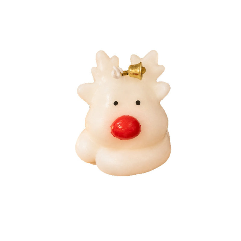 Handcrafted moose-shaped scented candle
