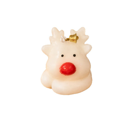 Handcrafted moose-shaped scented candle