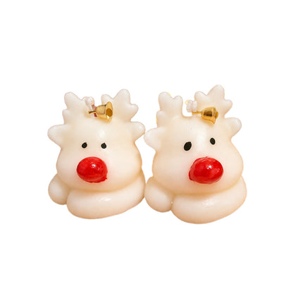 Handcrafted moose-shaped scented candle