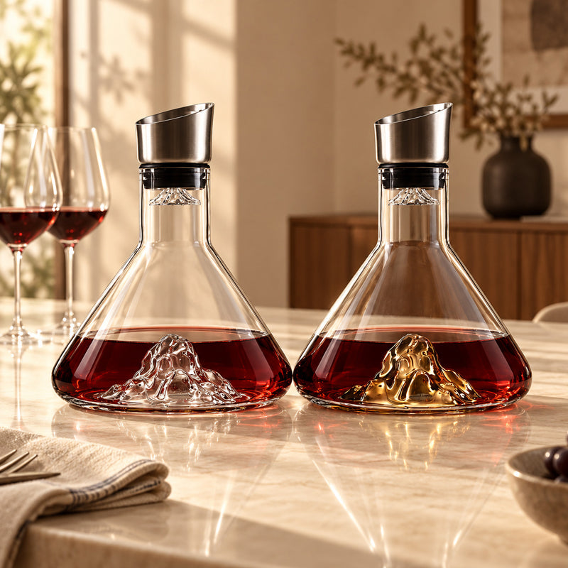 Transparent Iceberg Waterfall Decanter