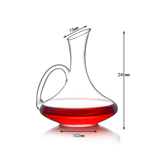 Glass wine decanter