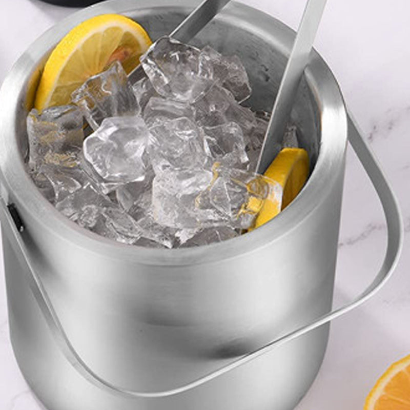 Stainless steel ice bucket