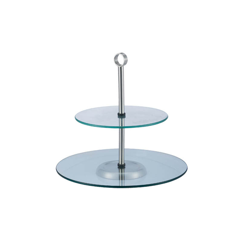 Three-tier pastry rack ¨C ceramic circular pastry rack