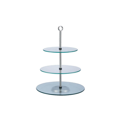 Three-tier pastry rack ¨C ceramic circular pastry rack