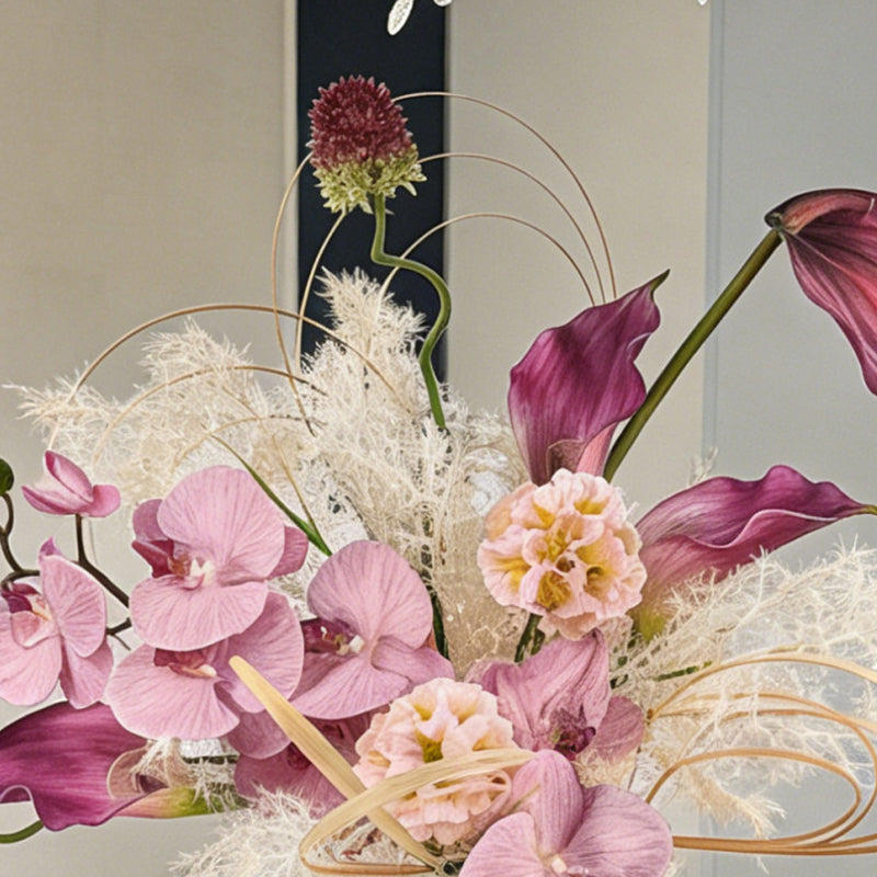 Premium handheld flower arrangement ¨C artificial flower bouquet