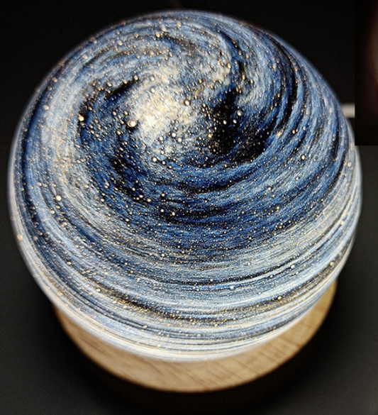 Planet Lamp Starry Sky Lamp Creative Wooden Night Light Sunset Starry Sky Lamp